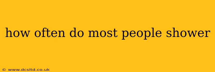how often do most people shower