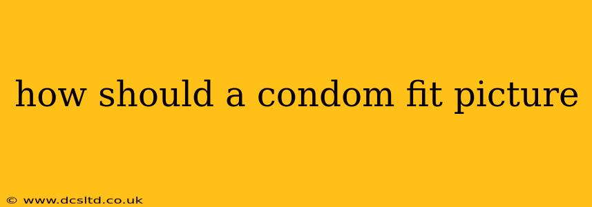 how should a condom fit picture