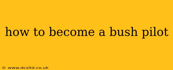 how to become a bush pilot