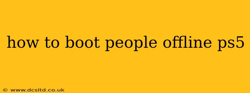 how to boot people offline ps5