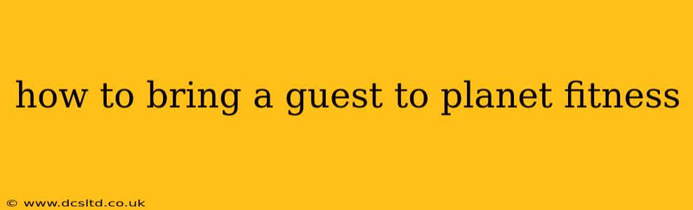 how to bring a guest to planet fitness