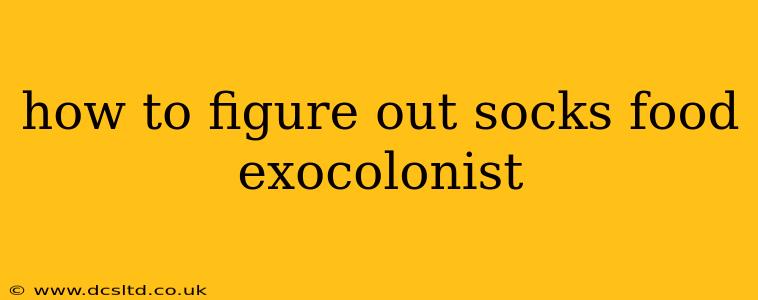 how to figure out socks food exocolonist