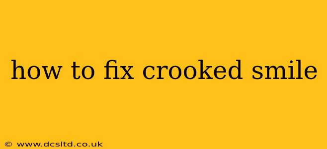 how to fix crooked smile