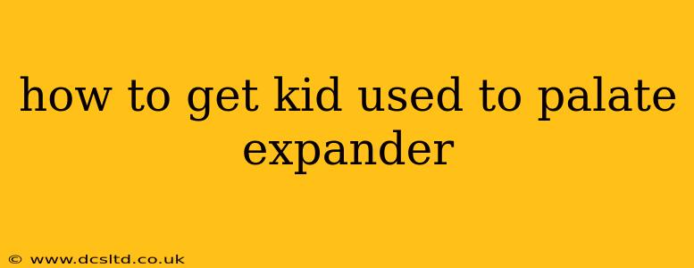 how to get kid used to palate expander