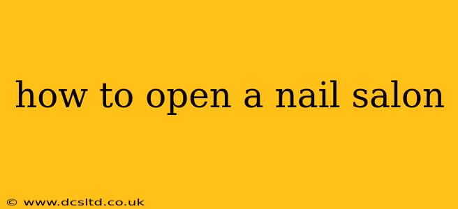 how to open a nail salon
