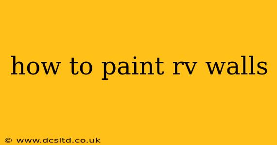 how to paint rv walls