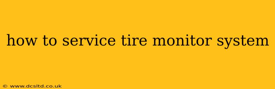 how to service tire monitor system