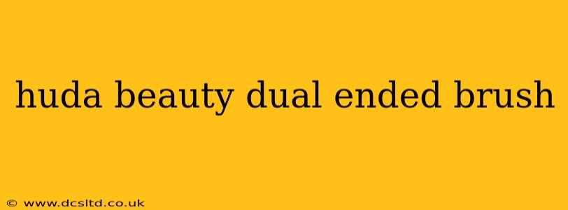 huda beauty dual ended brush
