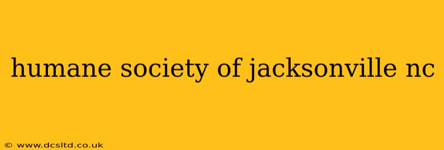 humane society of jacksonville nc