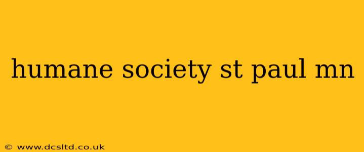 humane society st paul mn