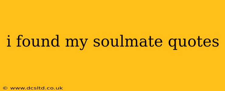i found my soulmate quotes