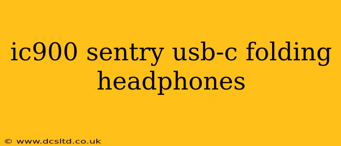 ic900 sentry usb-c folding headphones