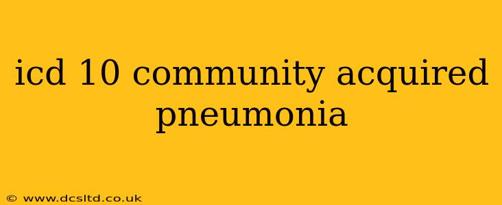 icd 10 community acquired pneumonia