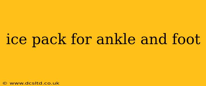 ice pack for ankle and foot