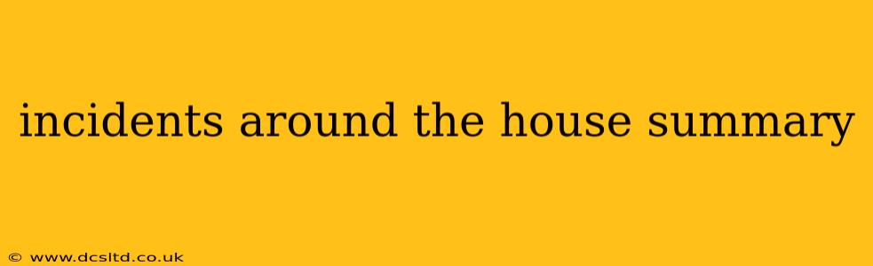 incidents around the house summary
