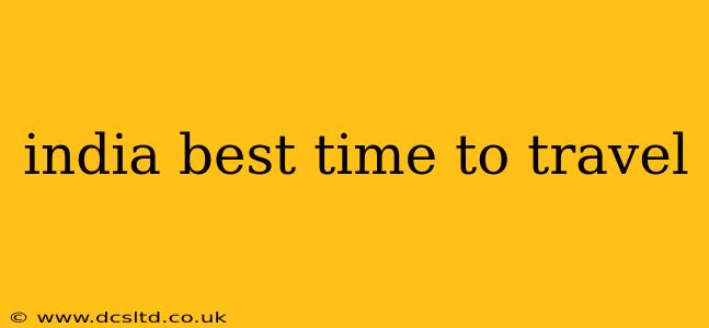 india best time to travel