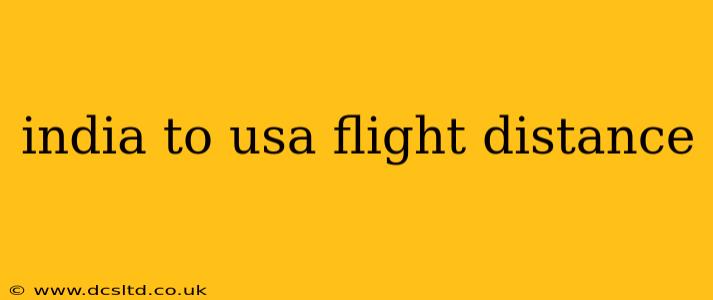 india to usa flight distance
