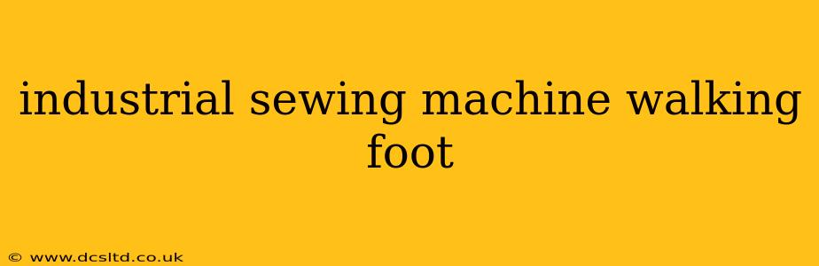 industrial sewing machine walking foot