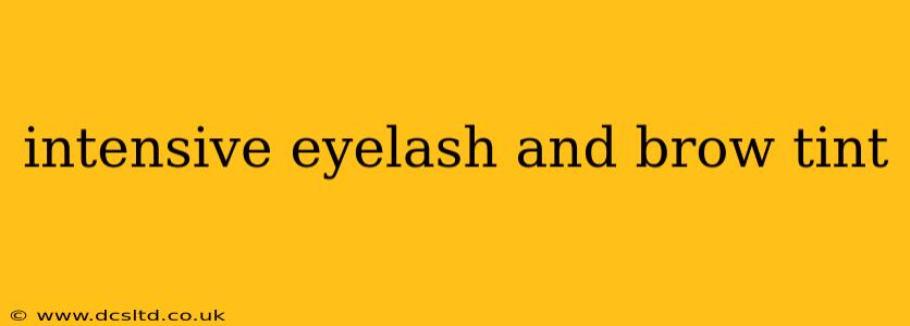 intensive eyelash and brow tint