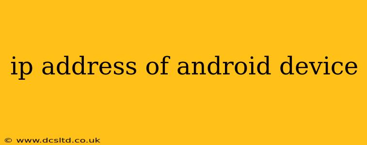 ip address of android device