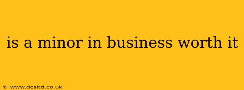 is a minor in business worth it