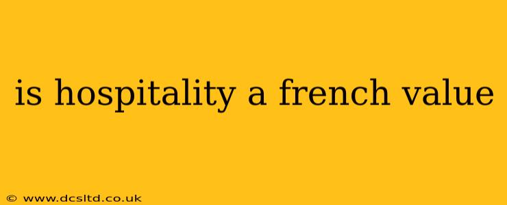 is hospitality a french value
