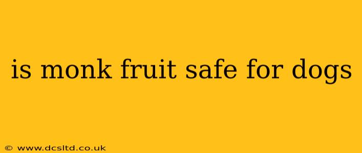 is monk fruit safe for dogs