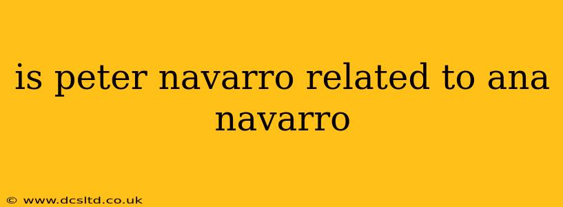 is peter navarro related to ana navarro