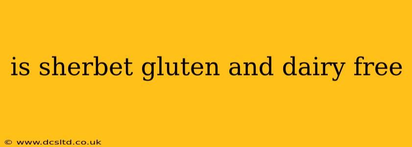 is sherbet gluten and dairy free