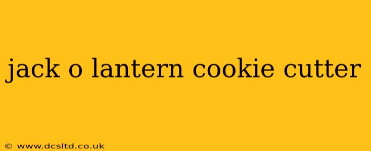 jack o lantern cookie cutter