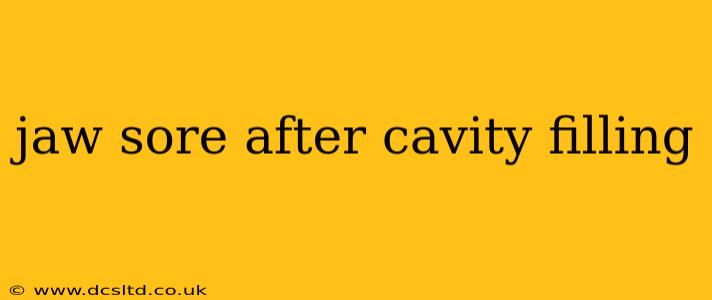 jaw sore after cavity filling