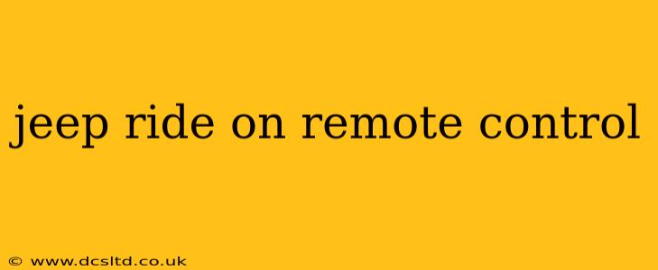 jeep ride on remote control
