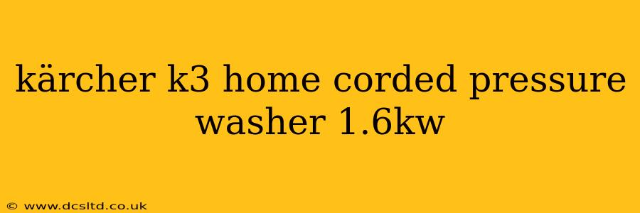 kärcher k3 home corded pressure washer 1.6kw