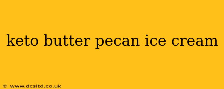 keto butter pecan ice cream