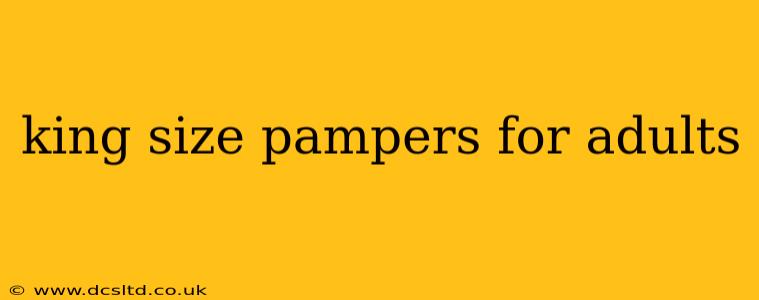 king size pampers for adults