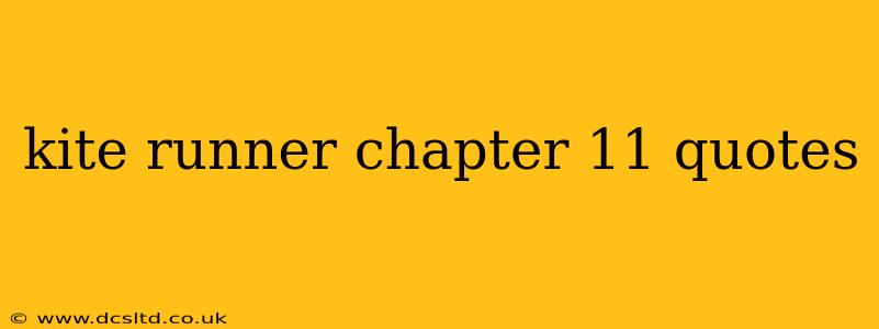 kite runner chapter 11 quotes