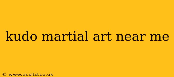 kudo martial art near me