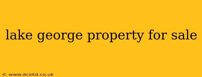 lake george property for sale