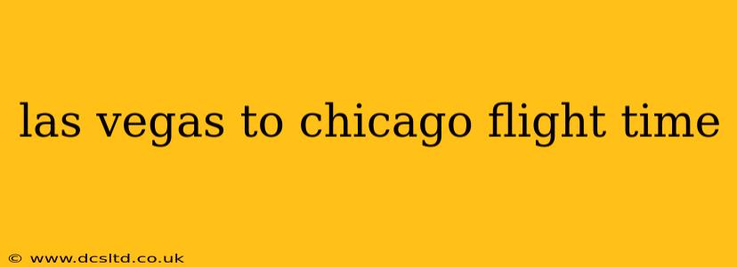 las vegas to chicago flight time