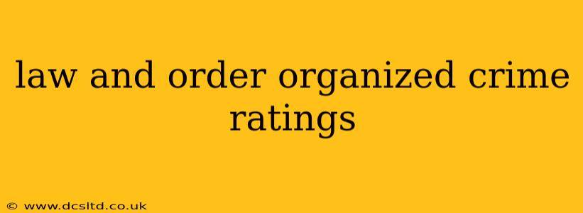 law and order organized crime ratings