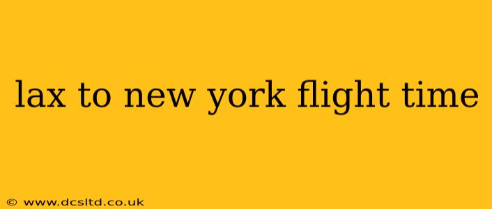 lax to new york flight time