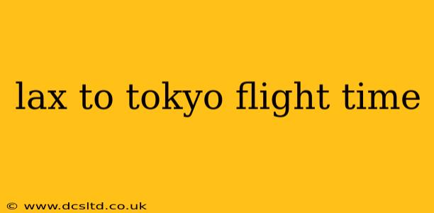 lax to tokyo flight time