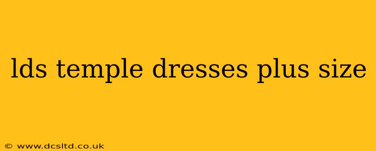 lds temple dresses plus size