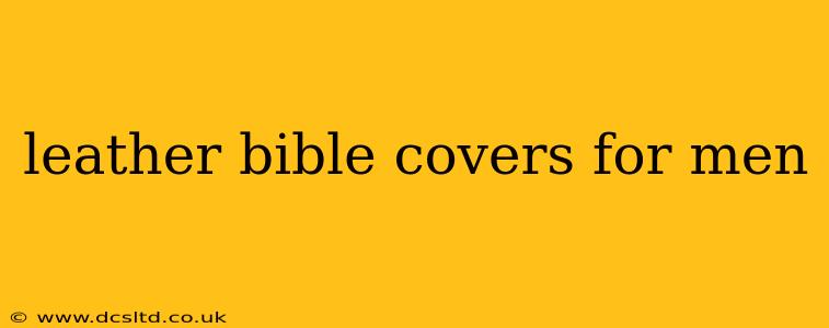 leather bible covers for men