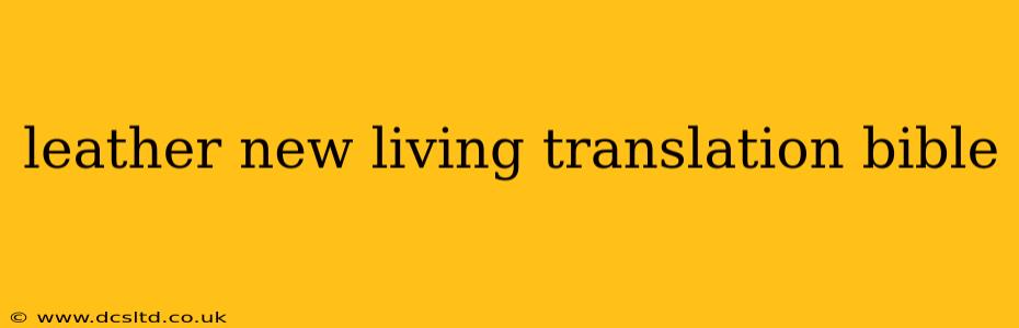 leather new living translation bible