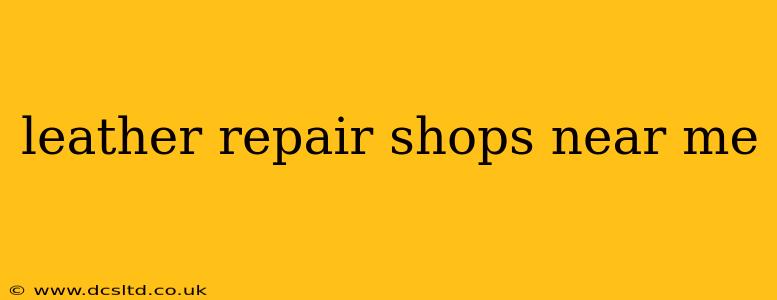 leather repair shops near me