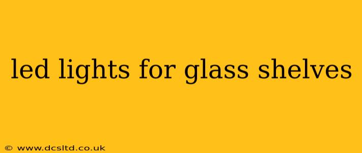 led lights for glass shelves