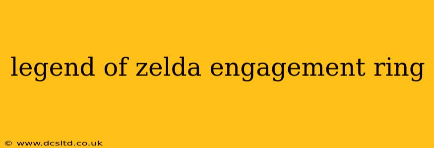 legend of zelda engagement ring