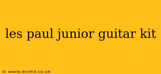 les paul junior guitar kit