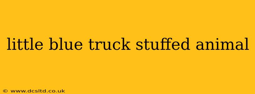 little blue truck stuffed animal